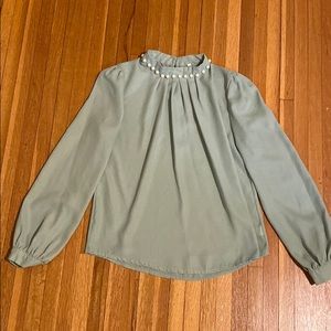 Pearl Collared Blouse